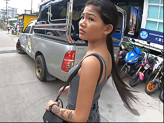 Real amateur Thai teen cutie fucked after lunch by her temporary boyfriend amateur asian big cock video